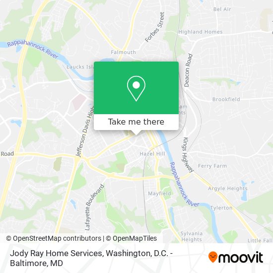 Jody Ray Home Services map