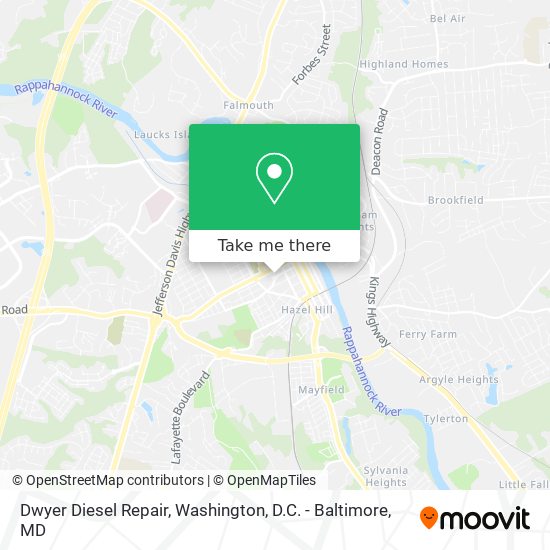 Dwyer Diesel Repair map