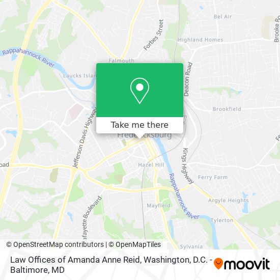 Mapa de Law Offices of Amanda Anne Reid