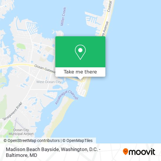 Mapa de Madison Beach Bayside