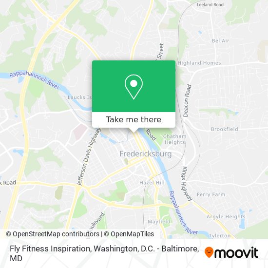 Mapa de Fly Fitness Inspiration