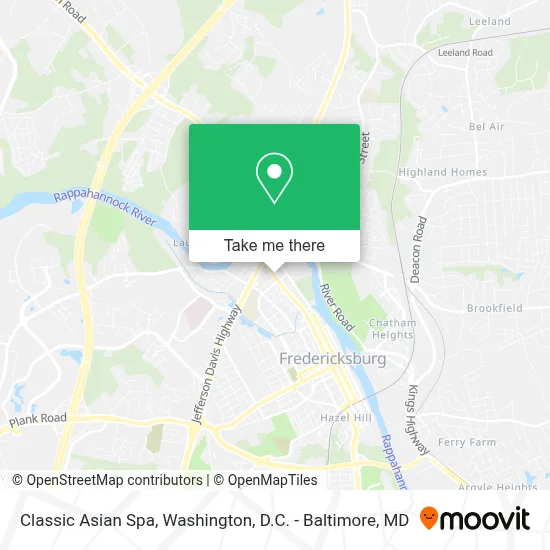 Classic Asian Spa map