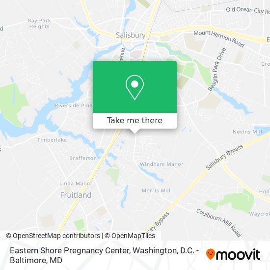 Eastern Shore Pregnancy Center map