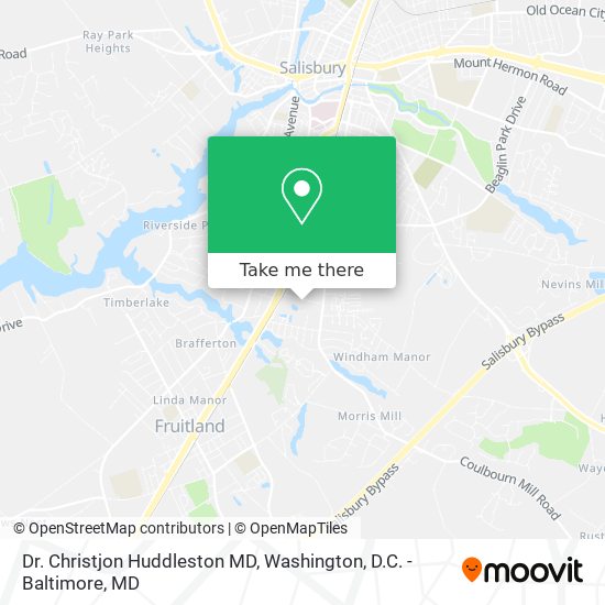 Dr. Christjon Huddleston MD map