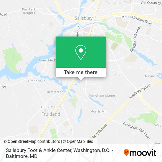 Salisbury Foot & Ankle Center map