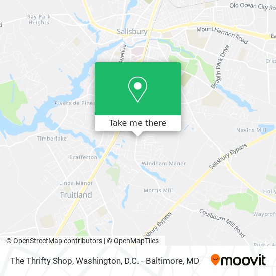 The Thrifty Shop map