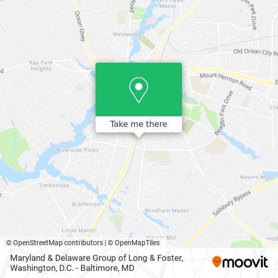 Mapa de Maryland & Delaware Group of Long & Foster