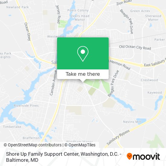 Shore Up Family Support Center map