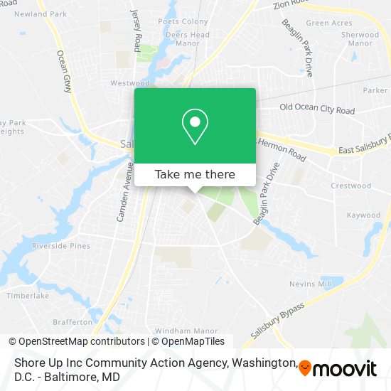 Shore Up Inc Community Action Agency map