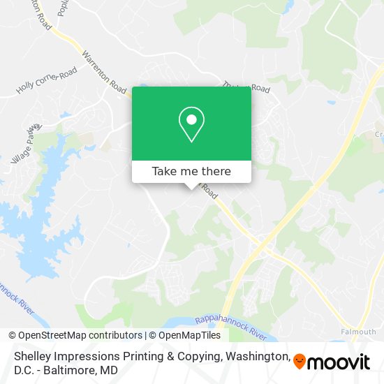 Shelley Impressions Printing & Copying map