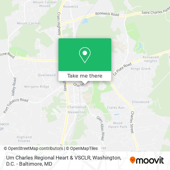 Um Charles Regional Heart & VSCLR map
