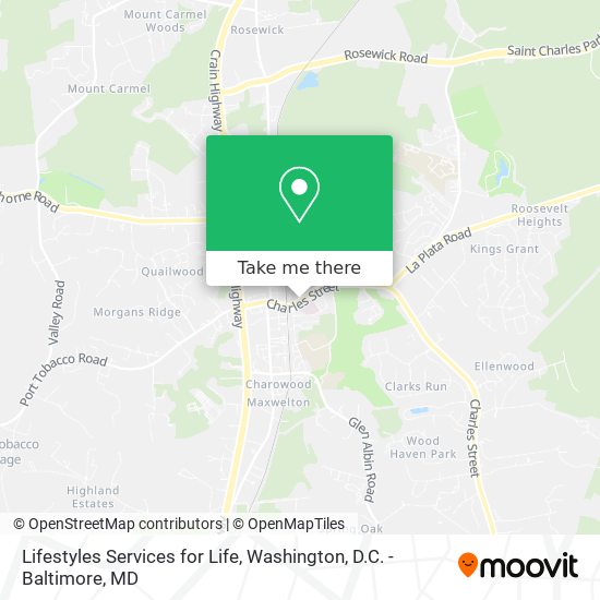 Lifestyles Services for Life map