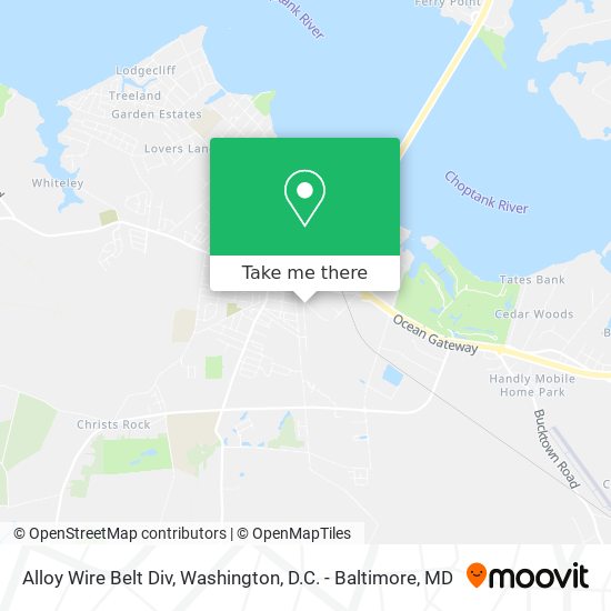 Mapa de Alloy Wire Belt Div