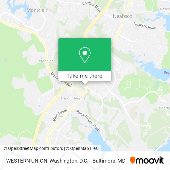 WESTERN UNION map