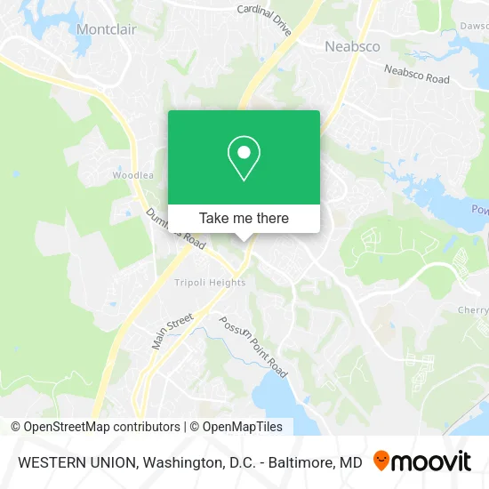WESTERN UNION map