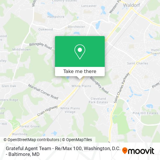 Mapa de Grateful Agent Team - Re / Max 100