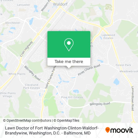 Lawn Doctor of Fort Washington-Clinton-Waldorf-Brandywine map