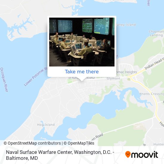 Mapa de Naval Surface Warfare Center