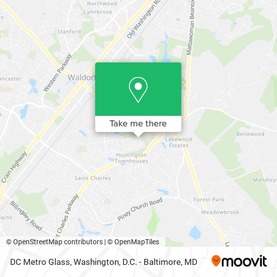 Mapa de DC Metro Glass