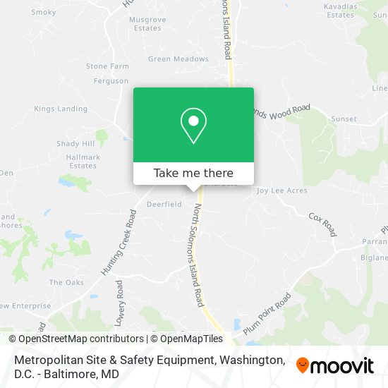 Metropolitan Site & Safety Equipment map