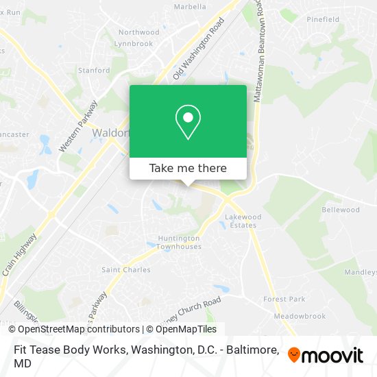 Fit Tease Body Works map