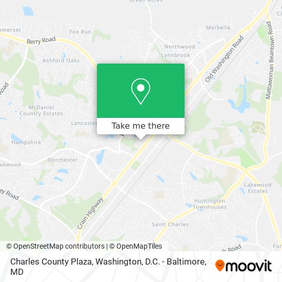 Charles County Plaza map