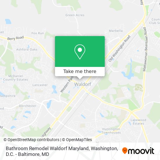 Mapa de Bathroom Remodel Waldorf Maryland