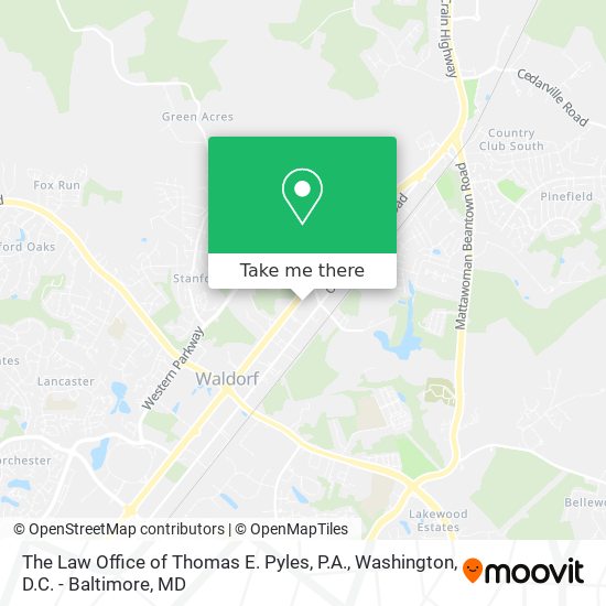 The Law Office of Thomas E. Pyles, P.A. map