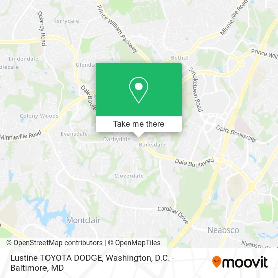 Lustine TOYOTA DODGE map