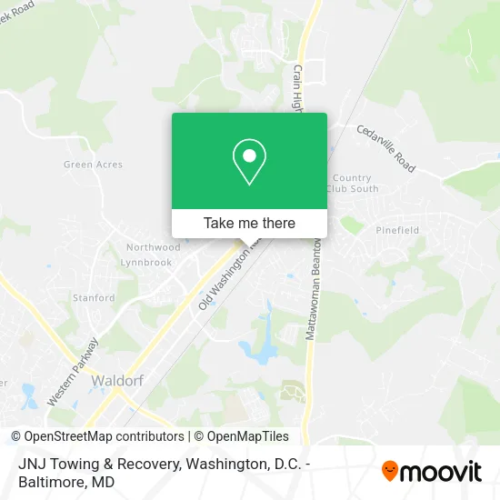 JNJ Towing & Recovery map