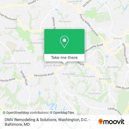 DMV Remodeling & Solutions map