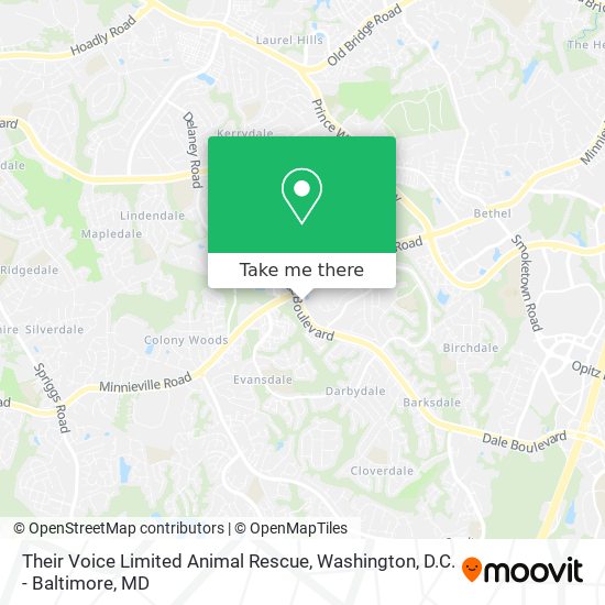 Their Voice Limited Animal Rescue map