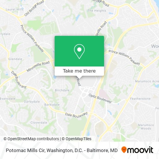 Potomac Mills Cir map