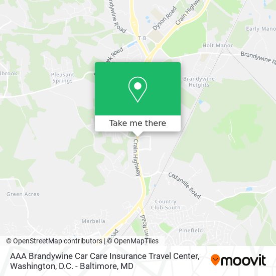 Mapa de AAA Brandywine Car Care Insurance Travel Center