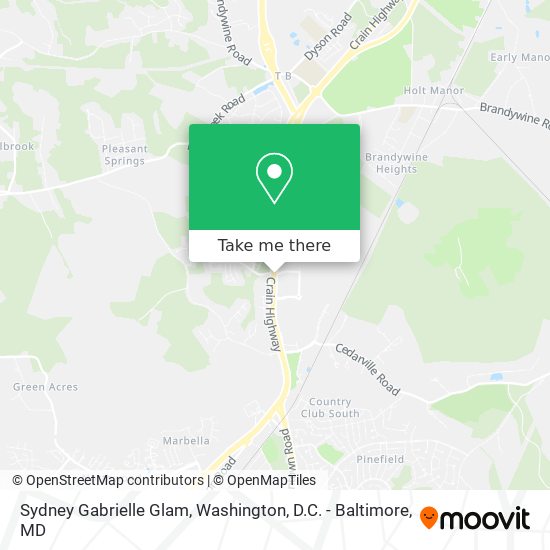 Sydney Gabrielle Glam map