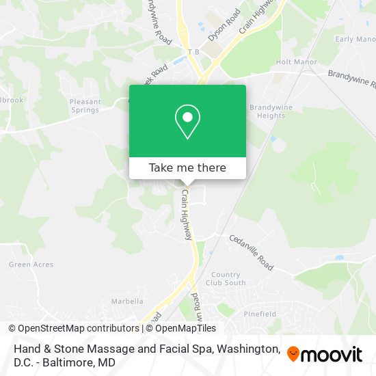Hand & Stone Massage and Facial Spa map