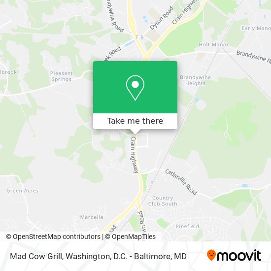 Mad Cow Grill map