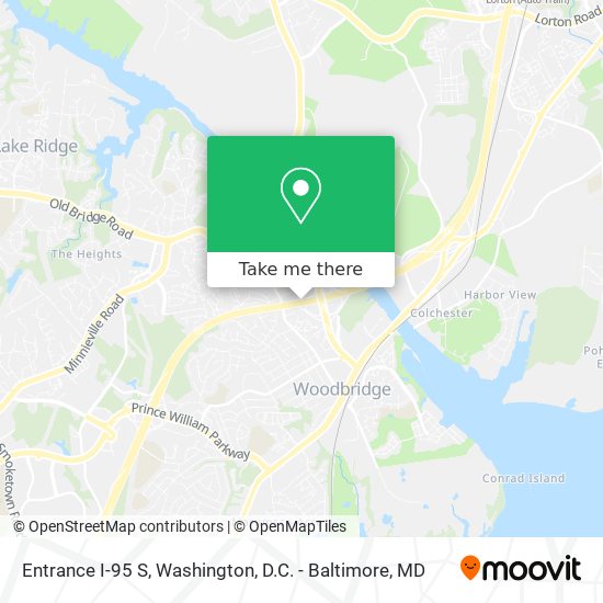 Mapa de Entrance I-95 S