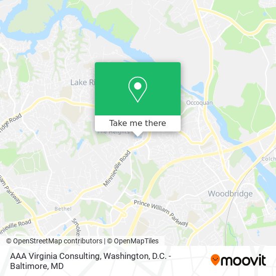 Mapa de AAA Virginia Consulting