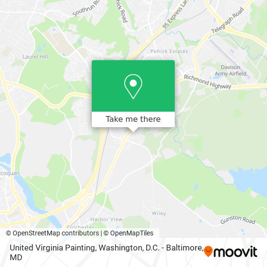 Mapa de United Virginia Painting