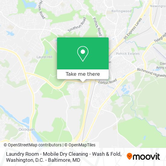 Laundry Room - Mobile Dry Cleaning - Wash & Fold map