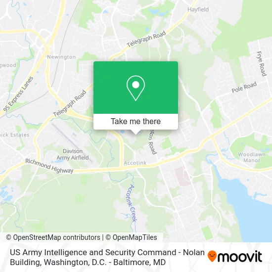 US Army Intelligence and Security Command - Nolan Building map