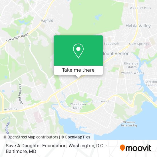 Save A Daughter Foundation map
