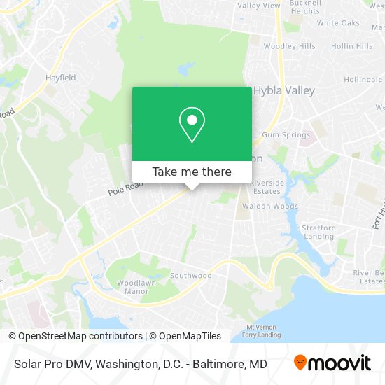 Solar Pro DMV map