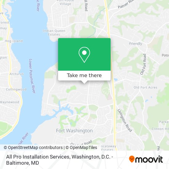 All Pro Installation Services map