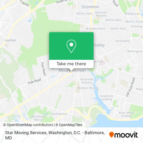 Star Moving Services map