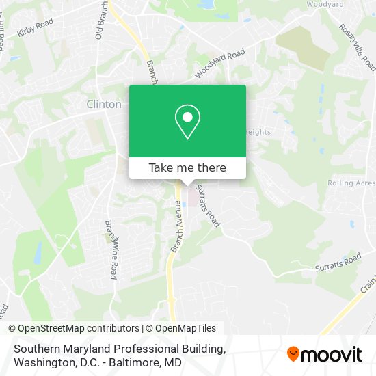 Southern Maryland Professional Building map