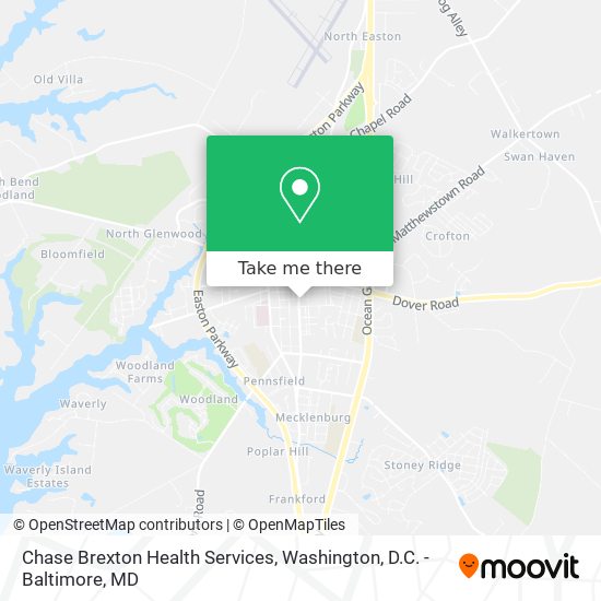 Mapa de Chase Brexton Health Services