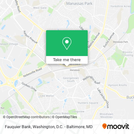 Fauquier Bank map