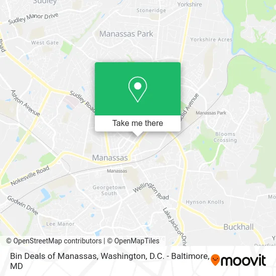 Bin Deals of Manassas map